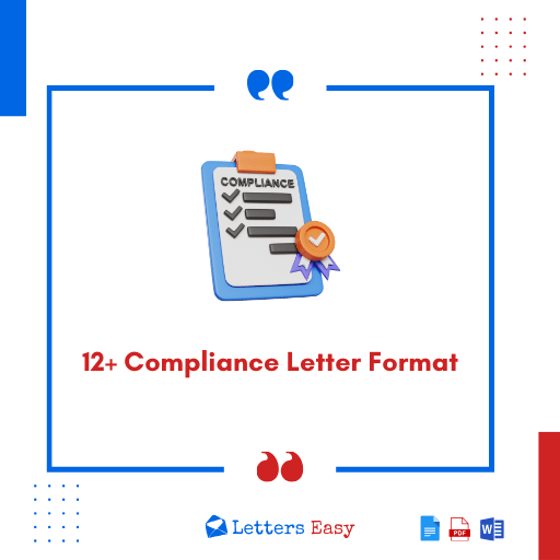 12+ Compliance Letter Format - How to Start, Examples