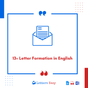 13+ Letter Formation in English - How to Write & Check Examples
