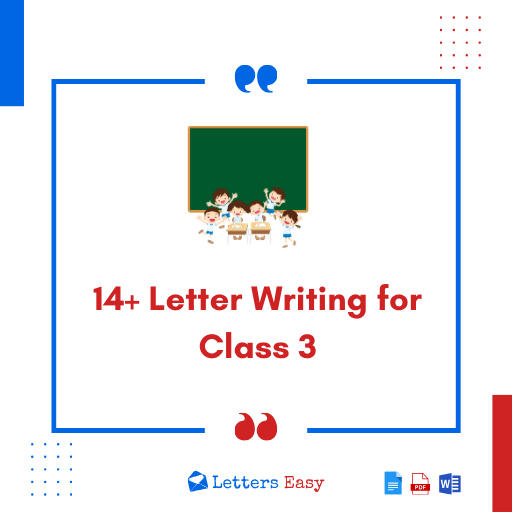 14+ Formal Letter Writing for Class 3 - How to Write, Templates