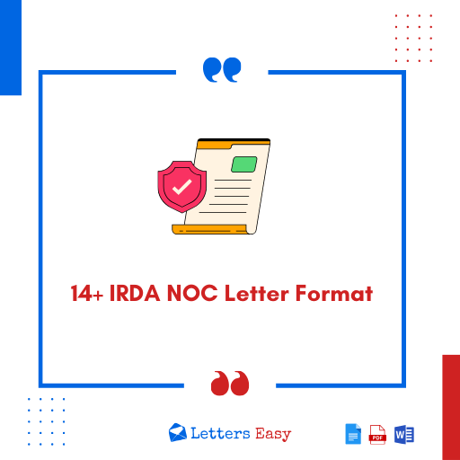 14+ IRDA NOC Letter Format - How to Start, Examples, Email Ideas