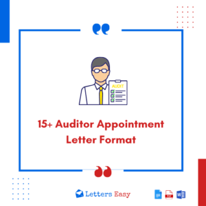 15+ Auditor Appointment Letter Format - Email Template, Examples
