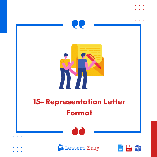 15+ Examples Representation Letter Format, Wording Ideas
