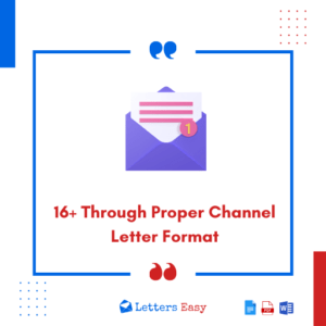 16+ Through Proper Channel Letter Format - Templates, Key Points