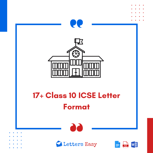 17+ Class 10 ICSE Letter Format, Examples, Writing Topics