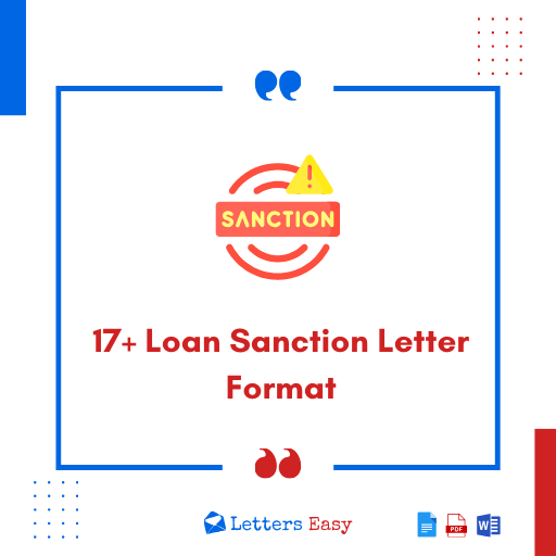 17+ Loan Sanction Letter Format - Examples, Email Template, Tips