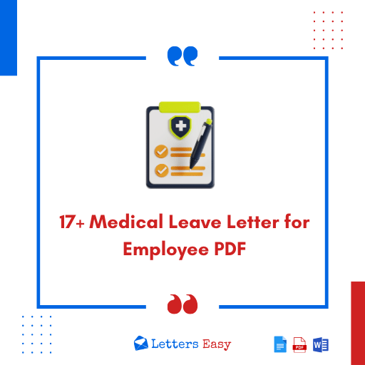 17+ Medical Leave Letter for Employee PDF - Email Ideas