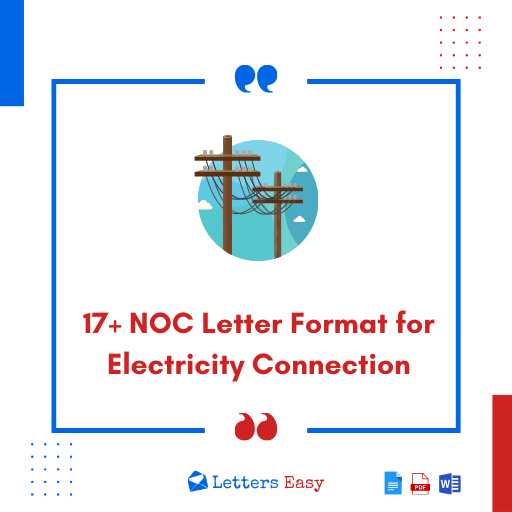 17+ NOC Letter Format for Electricity Connection with Samples