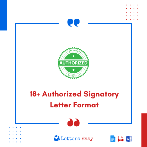 18+ Authorized Signatory Letter Format, How to Start, Examples