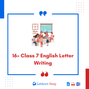 16+ Class 7 English Letter Writing - Guidelines, Tips, Samples, Template