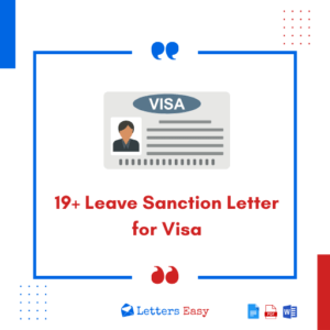 19+ Leave Sanction Letter for Visa - Email Templates, Elements