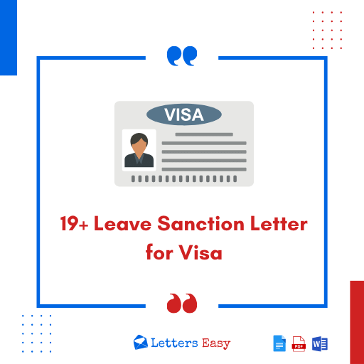 19+ Leave Sanction Letter for Visa - Email Templates, Elements