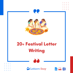20+ Festival Letter Writing - Examples, Wording Ideas, Tips
