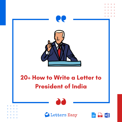 20+ How to Write a Letter to President of India - Email Ideas