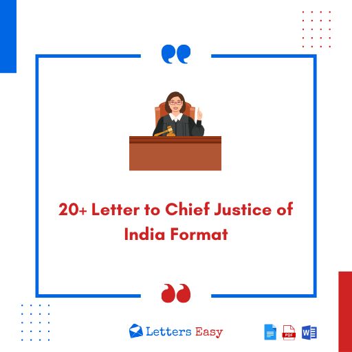20+ Letter to Chief Justice of India Format - Writing Steps, Templates