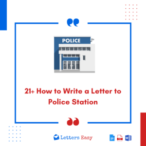 21+ How to Write a Letter to Police Station - Templates, Phrases