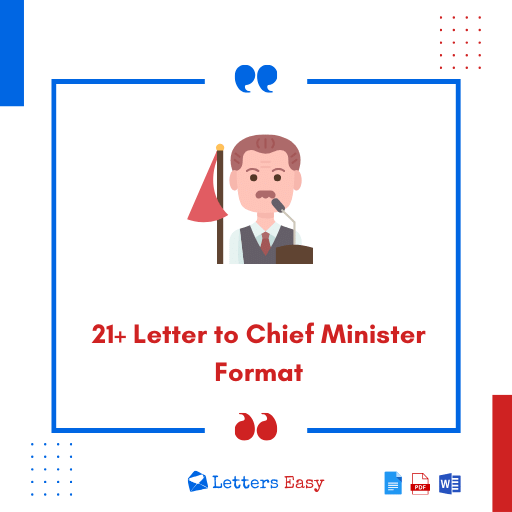21+ Letter to Chief Minister Format - How to Start, Tips, Templates