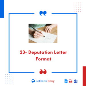 23+ Deputation Letter Format, Email Ideas, Examples