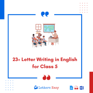 23+ Letter Writing in English for Class 5 - Tips, Format, Templates