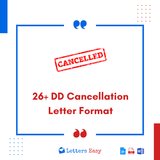 26+ DD Cancellation Letter Format - How to Write, Templates