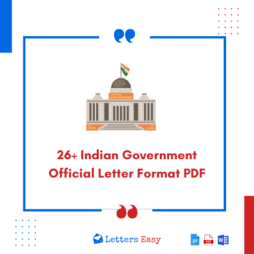 26+ Indian Government Official Letter Format PDF - Tips, Samples