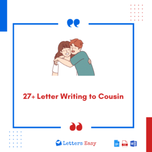 27+ Letter Writing to Cousin - Learn How to Write with Examples