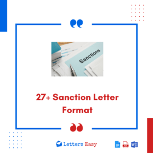 27+ Sanction Letter Format - Meaning, How to Apply, Examples