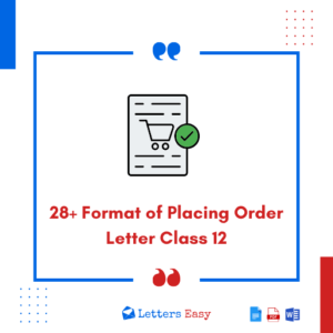 28+ Format of Placing Order Letter Class 12 - How to Write, Examples