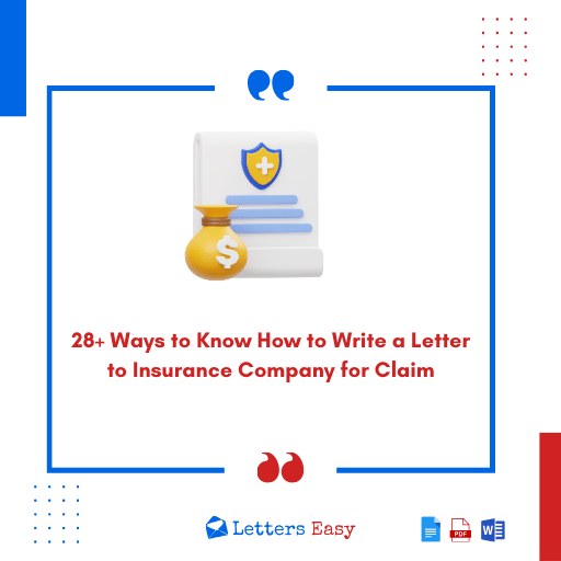 28 Ways To Know How To Write A Letter To Insurance Company For Claim 