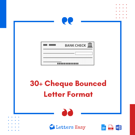 30+ Cheque Bounced Letter Format - Email Ideas, Templates