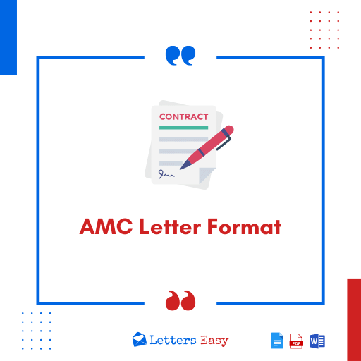 AMC Letter Format - How to Write, 21+ Samples, Email Template
