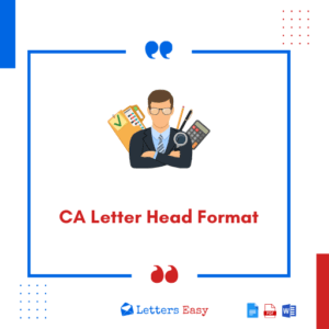 CA Letter Head Format - Explore 17+ Samples, Email Template