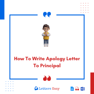 How To Write Apology Letter to Principal - Best 17+ Examples