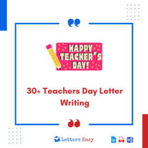 Top 30+ Teachers Day Letter Writing - What to Write, Examples
