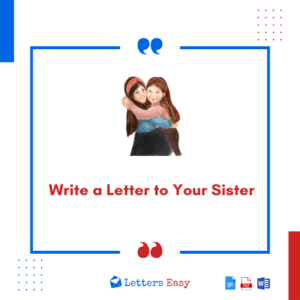 Write a Letter to Your Sister - Best 20+ Template Ideas