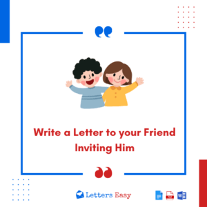 Write a Letter to your Friend Inviting Him - 25+ Samples