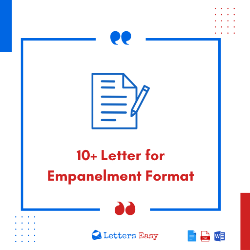 10+ Letter for Empanelment Format - Meaning, Writing Tips, Examples