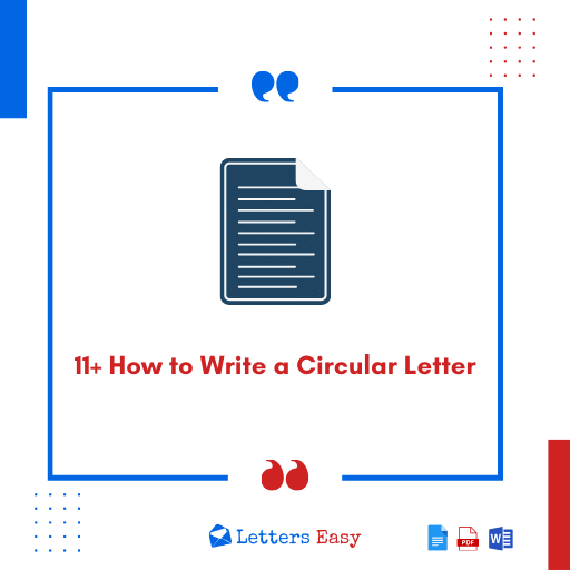 11+ How to Write a Circular Letter - Email format, Samples, Writing Tips