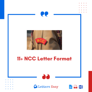 11+ NCC Letter Format - Check How to Write, Tips, Templates