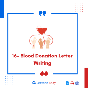 16+ Blood Donation Letter Writing Format with Tips & Templates