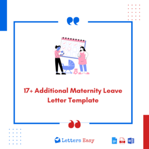 17+ Additional Maternity Leave Letter Template + Elements