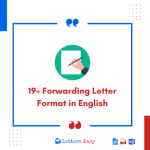 19+ Forwarding Letter Format in English - How to Write, Templates