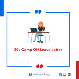 20+ Comp Off Leave Letter - Check Meaning, How to Apply, Email Ideas