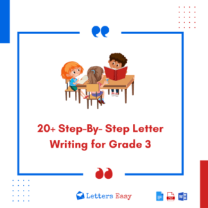 20+ Step-By- Step Letter Writing for Grade 3 - Check Format, Templates