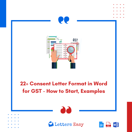 22+ Consent Letter Format in Word for GST - How to Start, Examples