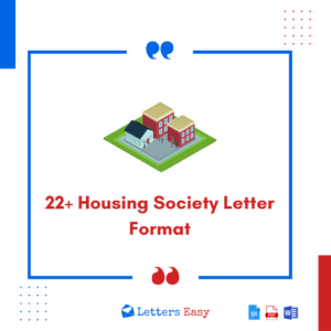 22+ Housing Society Letter Format -Check How to Write, Templates