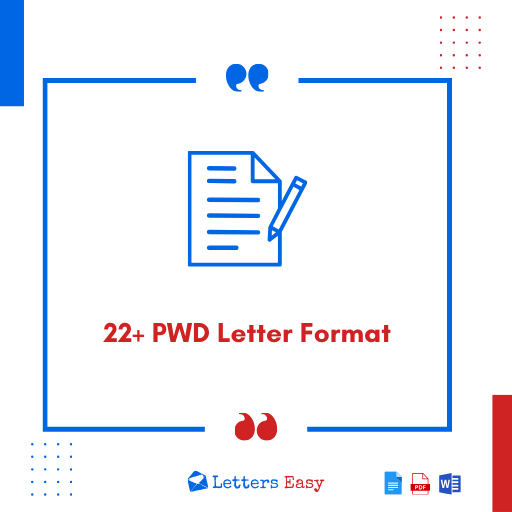 22+ PWD Letter Format - Know How to Write & Check the Samples