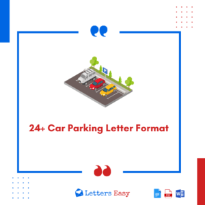 24+ Car Parking Letter Format - How to Write, Email Templates