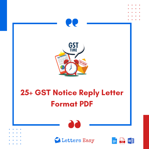 25+ GST Notice Reply Letter Format PDF Download Templates Here