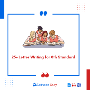 25+ Letter Writing for 8th Standard - Writing Instructions, Examples