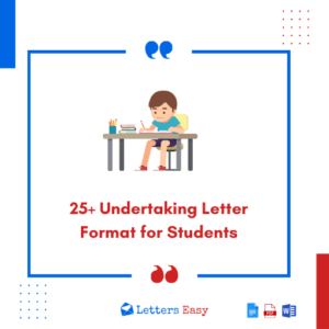 25+ Undertaking Letter Format for Students - Tips, Examples